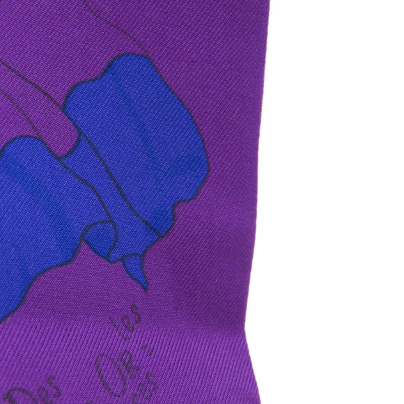 Hermes Twilly Scarf Silk Women's HERMES - Picture 4 of 6